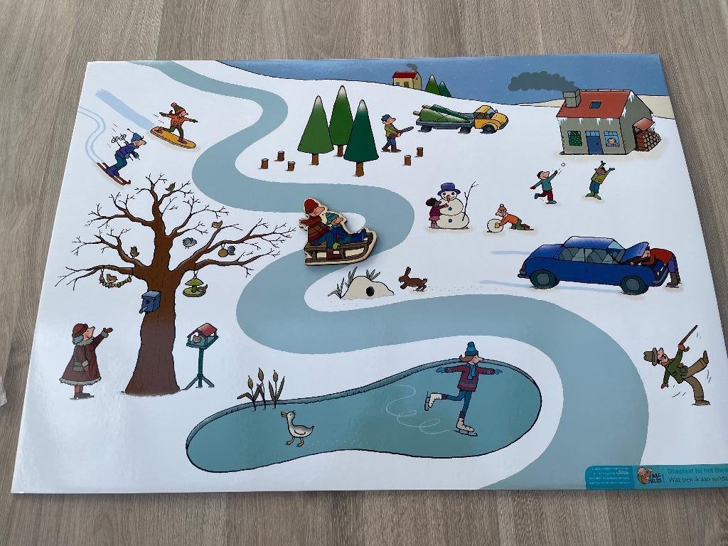 Jules doeplaat: in de winter met speelfiguur, Boeken, Ophalen of Verzenden