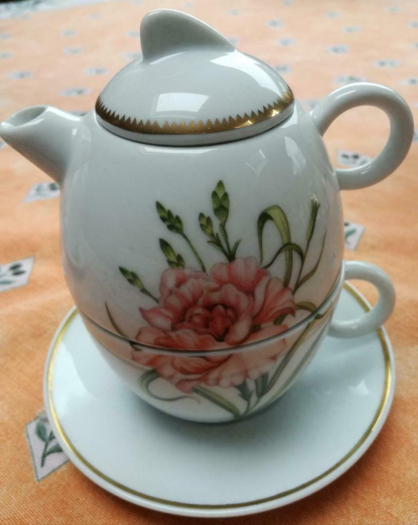 2 Italiaanse theesetjes Henriette collectie Nieuw  1960, Antiek en Kunst, Ophalen of Verzenden