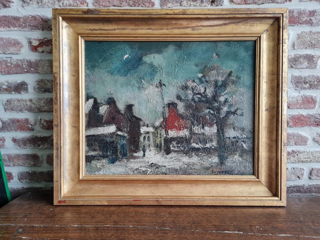 Schilderij op doek - 'Winter' (63 x 53 cm), Ophalen