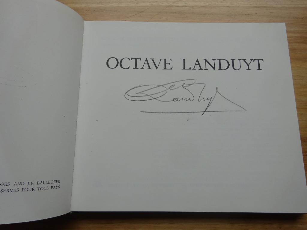 Octave Landuyt, monographie par JP Ballegeer, 1970 signed**, Gelezen, Ophalen of Verzenden, Schilder- en Tekenkunst, Ballegeer