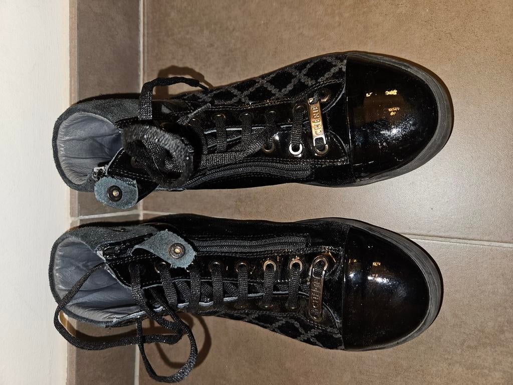 Zwarte mooie Botinnes boots merk Chérie maat 36, Ophalen of Verzenden, Zo goed als nieuw