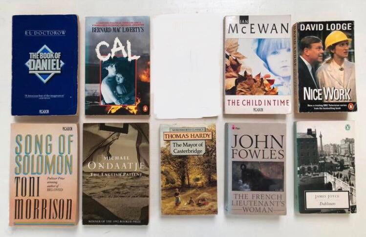lot van 9 boeken literatuur Engelstalig, Ophalen of Verzenden, Gelezen, Fictie