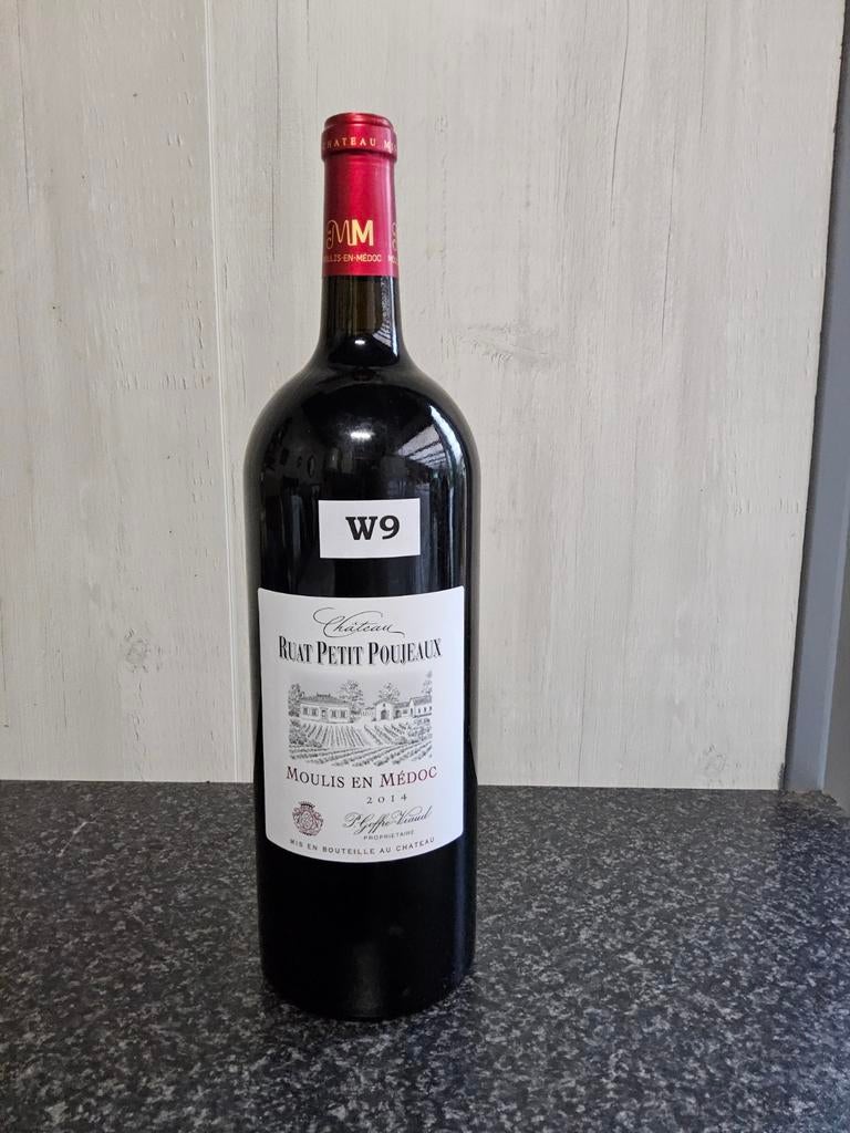 Chateau Ruat Petit Poujeaux 2014 Magnum, Verzamelen, Wijnen, Ophalen