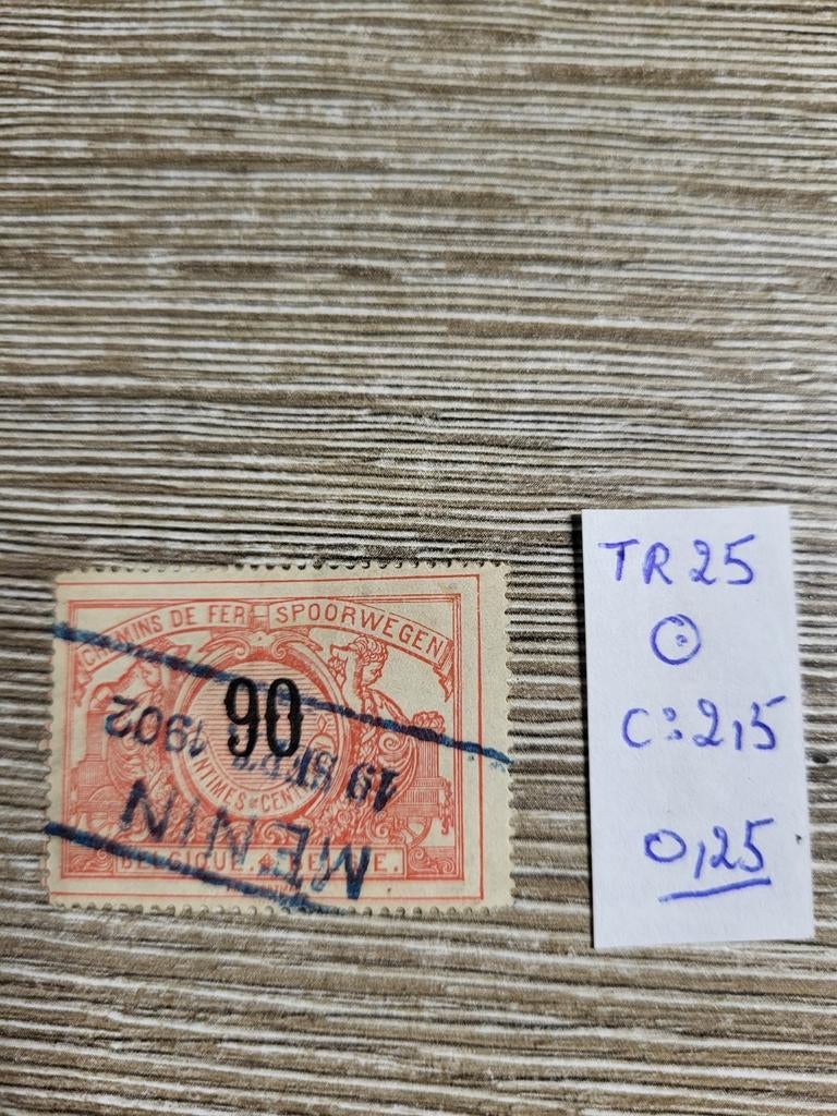 Belgie spoorwegen, Ophalen of Verzenden, Gestempeld, Gestempeld