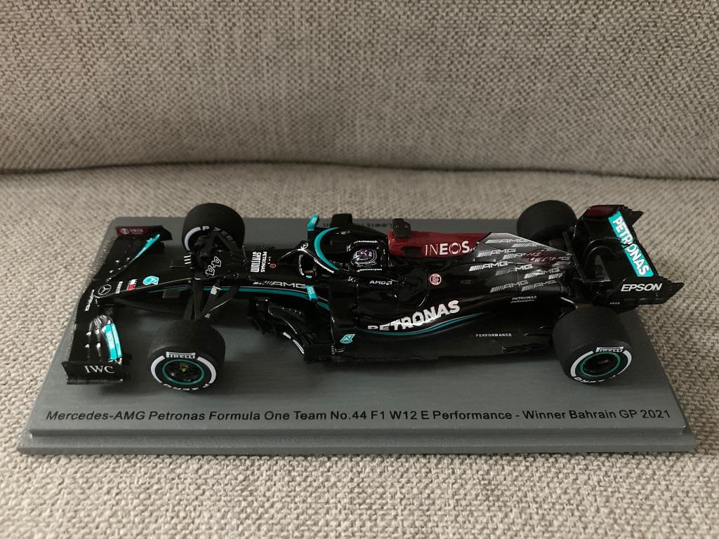 Lewis Hamilton 1:43 Winner Bahrain GP 2021 W12 F1 Spark, Ophalen of Verzenden, Nieuw, Formule 1