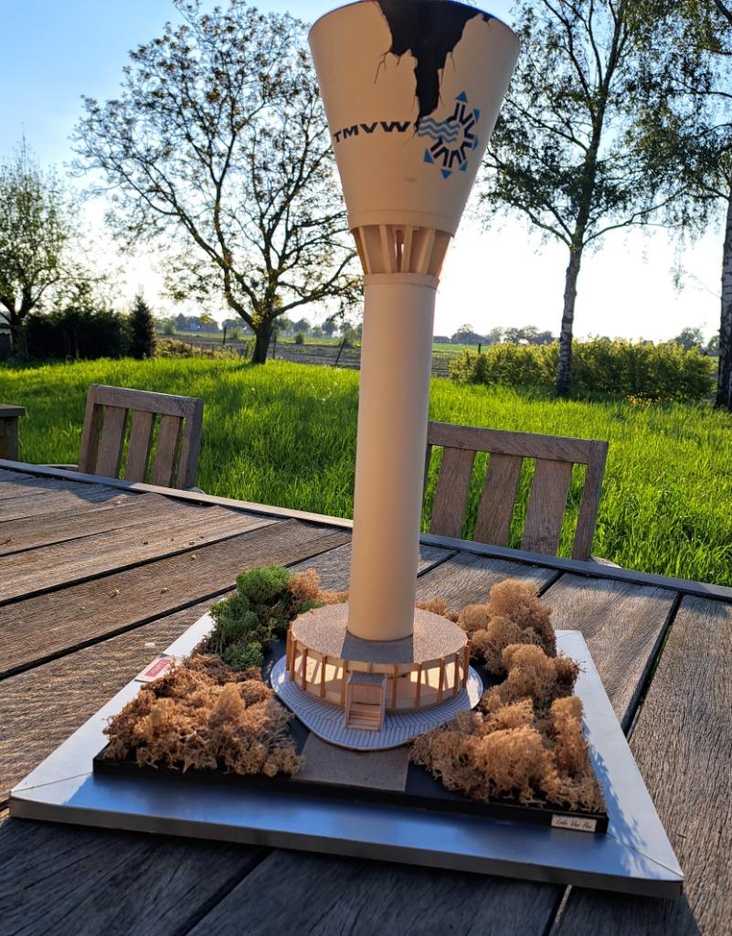 unieke realistische maquette TMVW watertoren Zwijnaarde, Ophalen