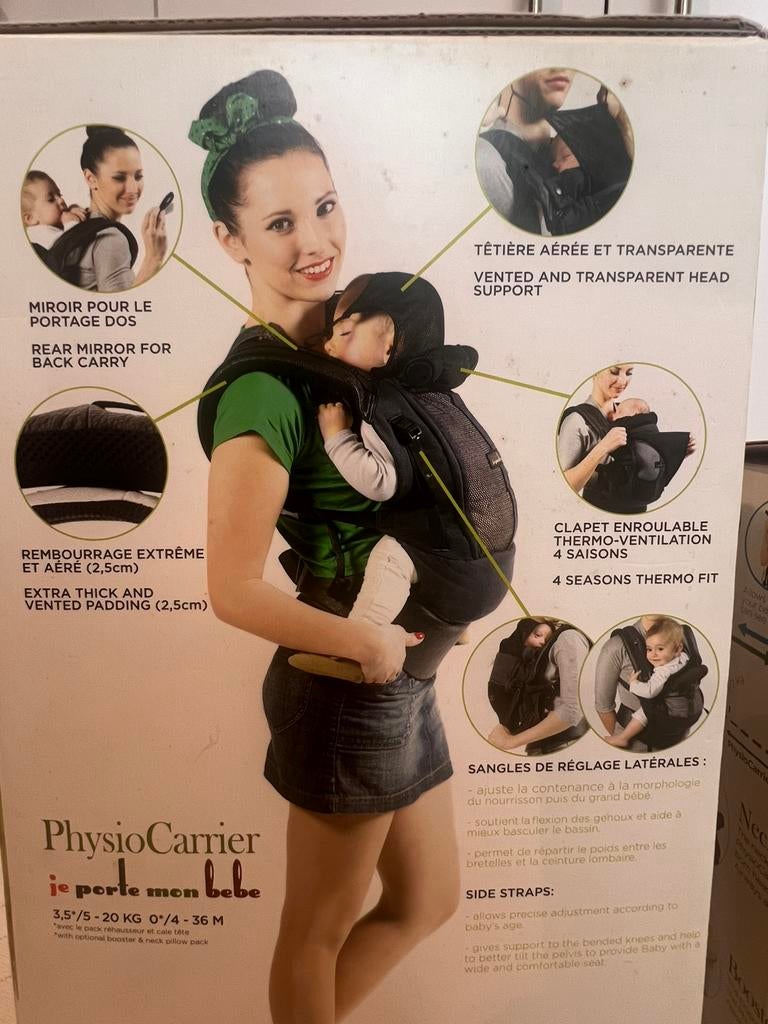 Porte bébé jpmbb PhysioCarrier, Enfants & Bébés, Porte-bébés & Écharpe porte bébé, Autres marques, Porte-bébé, Enlèvement ou Envoi