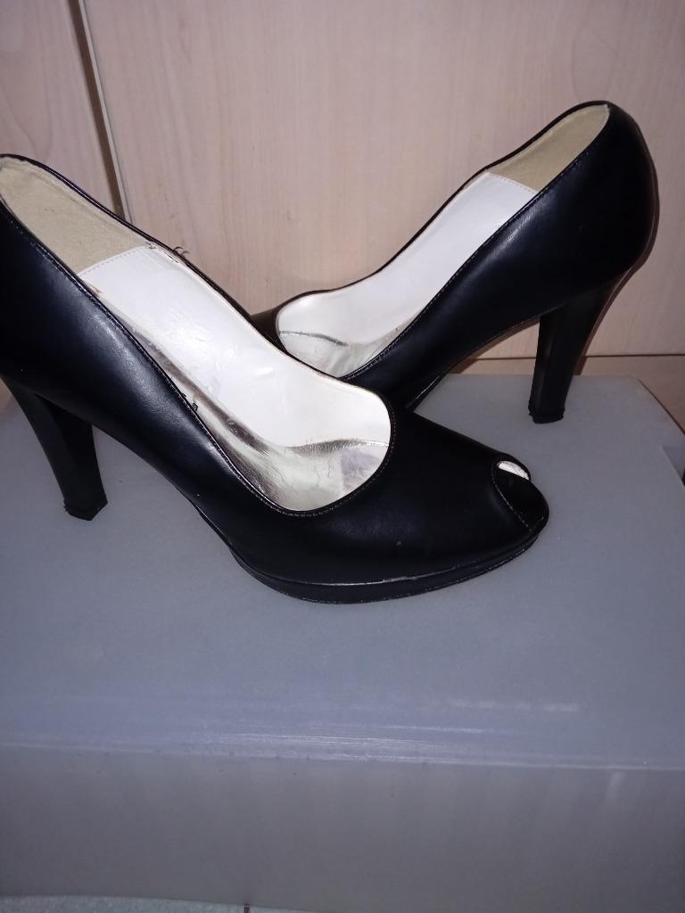 Chaussures femme à talon couloir noir pointure 38, Enlèvement ou Envoi, Noir, Escarpins