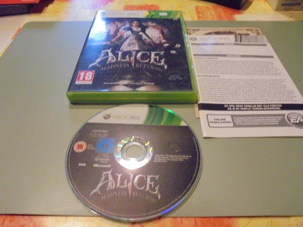 XBOX 360 Alice Madness Returns (orig), Games en Spelcomputers, Online, Gebruikt, Vanaf 18 jaar, 1 speler