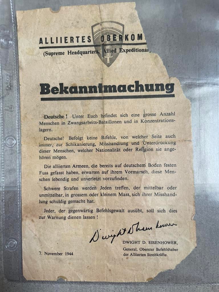 Pamflet WOII (Italiaans/Duits), Verzamelen, Militaria | Tweede Wereldoorlog, Ophalen, Overige soorten, Overige typen