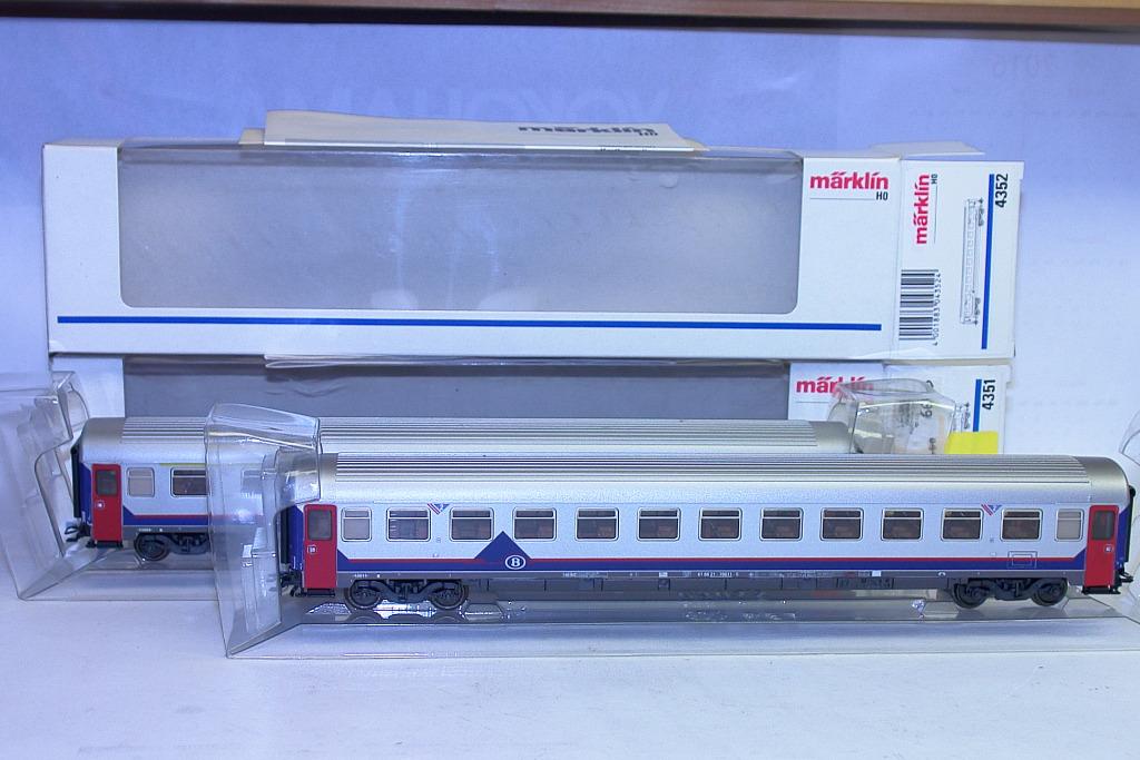 MARKLIN 4351 4352 VOITURES SNCB NMBS LIVREE MEMLING, Hobby & Loisirs créatifs, Trains miniatures | HO, Neuf, Enlèvement ou Envoi
