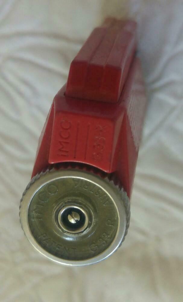 Briquet Aansteker Imco g 33 r rouge, Enlèvement ou Envoi, Utilisé, Briquet