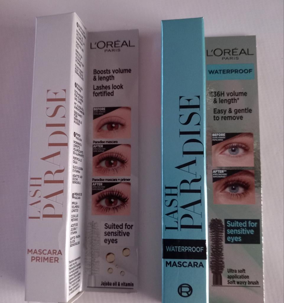L'Oréal mascara + Nivea BB 5 in 1 +..., Ogen, Zwart, Nieuw, Ophalen of Verzenden