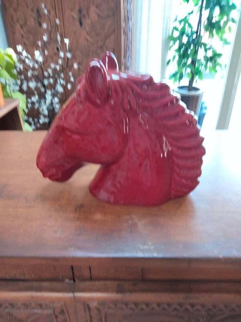 Paarden hoofd in keramiek, Ophalen