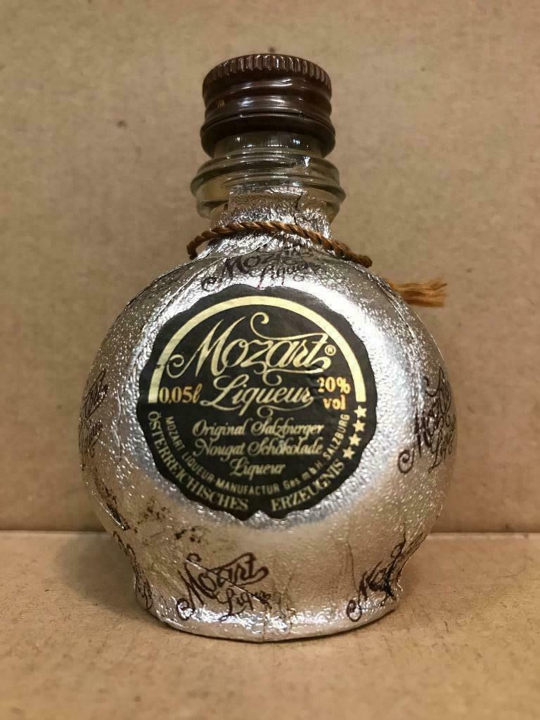 Mozart Likeur - Alcoholmonster - 5 cl - 20% - Oostenrijk, Gebruikt, Overige gebieden, Overige typen, Ophalen of Verzenden