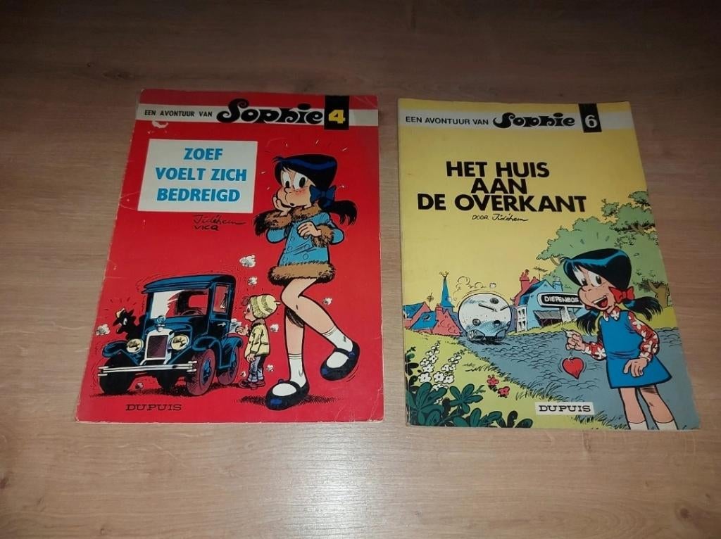 2 strips Sophie 4 en 6, Meerdere stripboeken, Ophalen of Verzenden, Gelezen, Jidehem