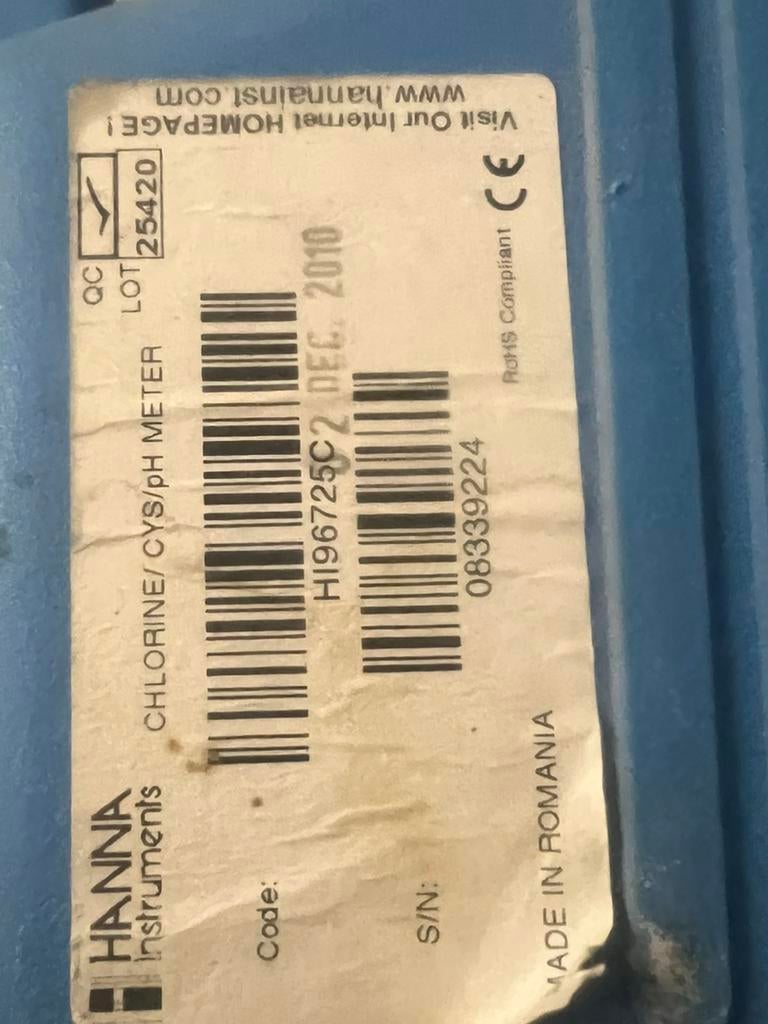 Ph en chloor meter, Enlèvement ou Envoi, Utilisé