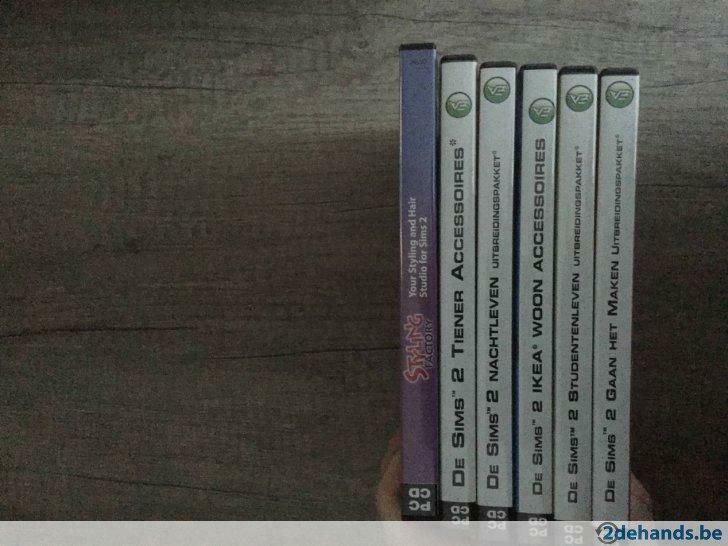 4 sims 2 spelletjes + 1 sims 3 spel, Ophalen of Verzenden, Gebruikt