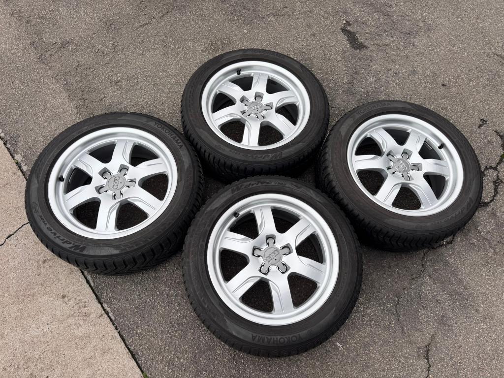 Audi 4x Velgen  225 50 17 Winter, Auto-onderdelen, Banden en Velgen, Ophalen, Gebruikt, Banden en Velgen, 17 inch