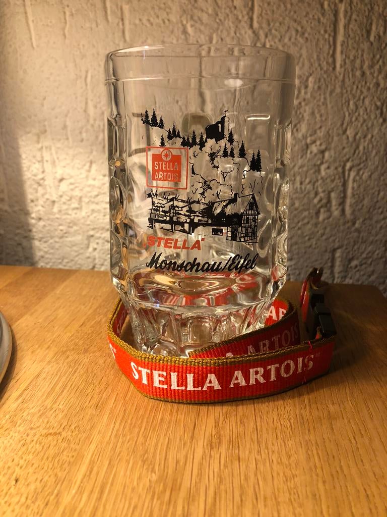 STELLA ARTOIS glas pul bierpul bierkroes choppe Monschau 0,5, Ophalen of Verzenden, Gebruikt, Pul(len), Stella Artois