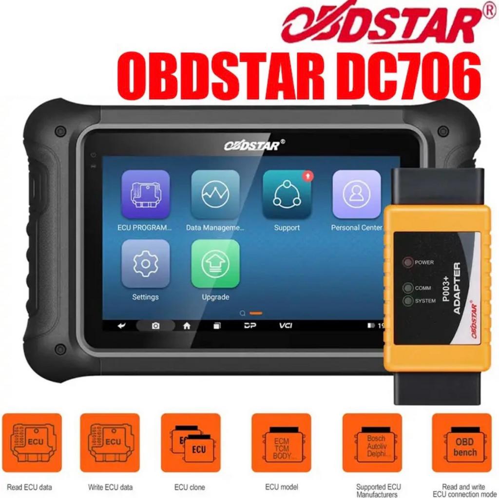 OBDSTAR DC706 ECU Tool Volledige versie en P004-adapter, Ophalen of Verzenden, Nieuw