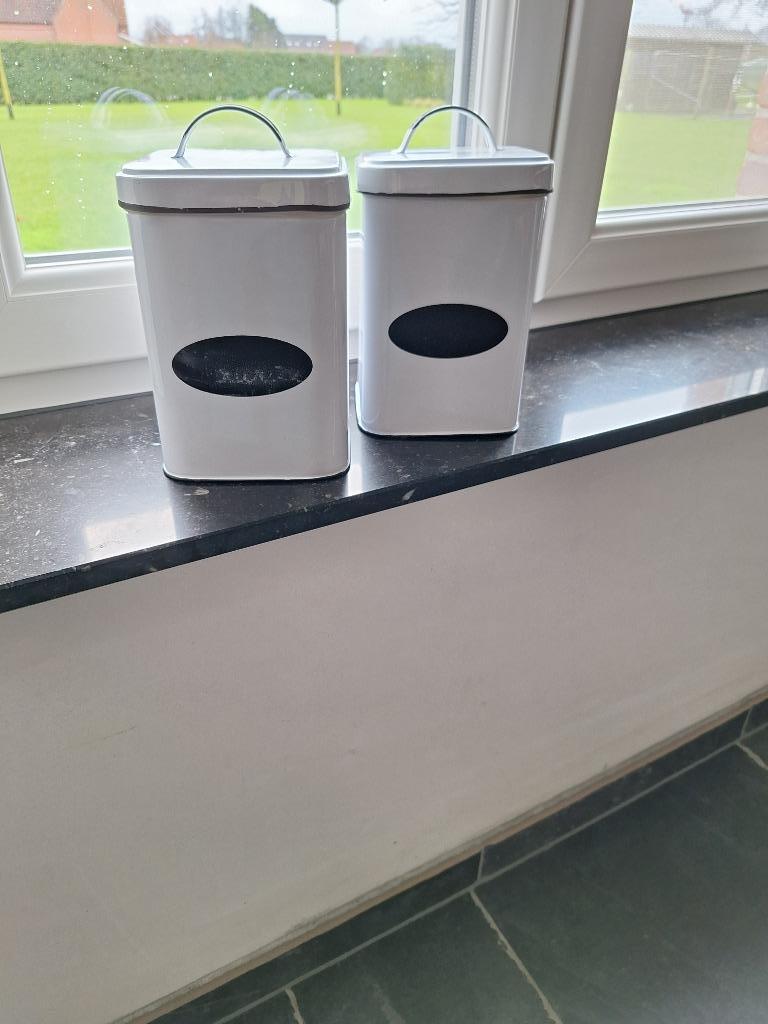 Voorraad / decoratie doos, Ophalen, Zo goed als nieuw, Inox, Pot, Bus of Blik