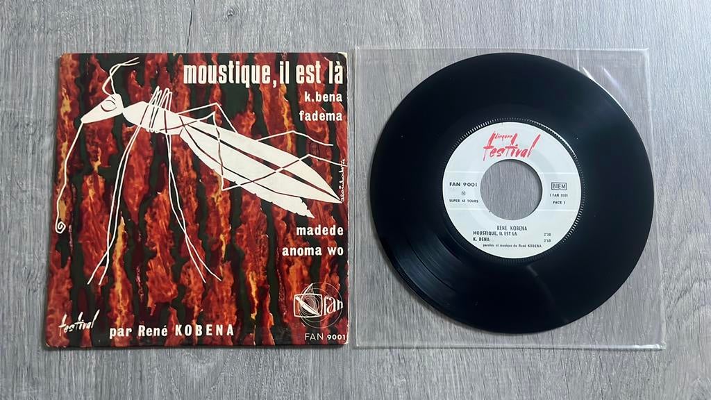 René Kobena - Moustique, il est là - 7” single, Enlèvement ou Envoi, Comme neuf, Single