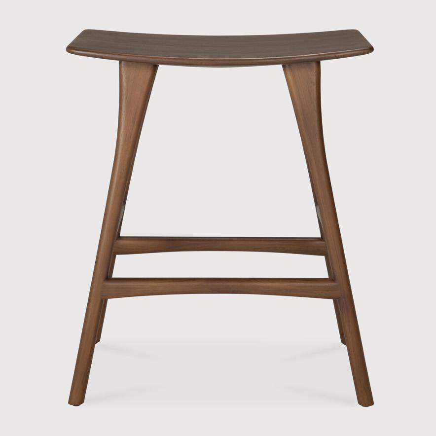 Tabouret de comptoir Ethnicraft Osso, Neuf, 1 tabouret, Avec repose-pieds, Enlèvement