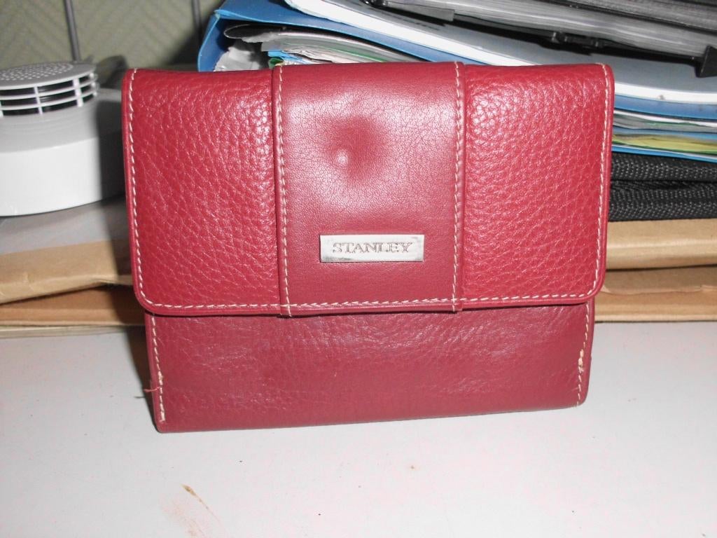 Portefeuille, Nieuw, Leder, Rood, Ophalen