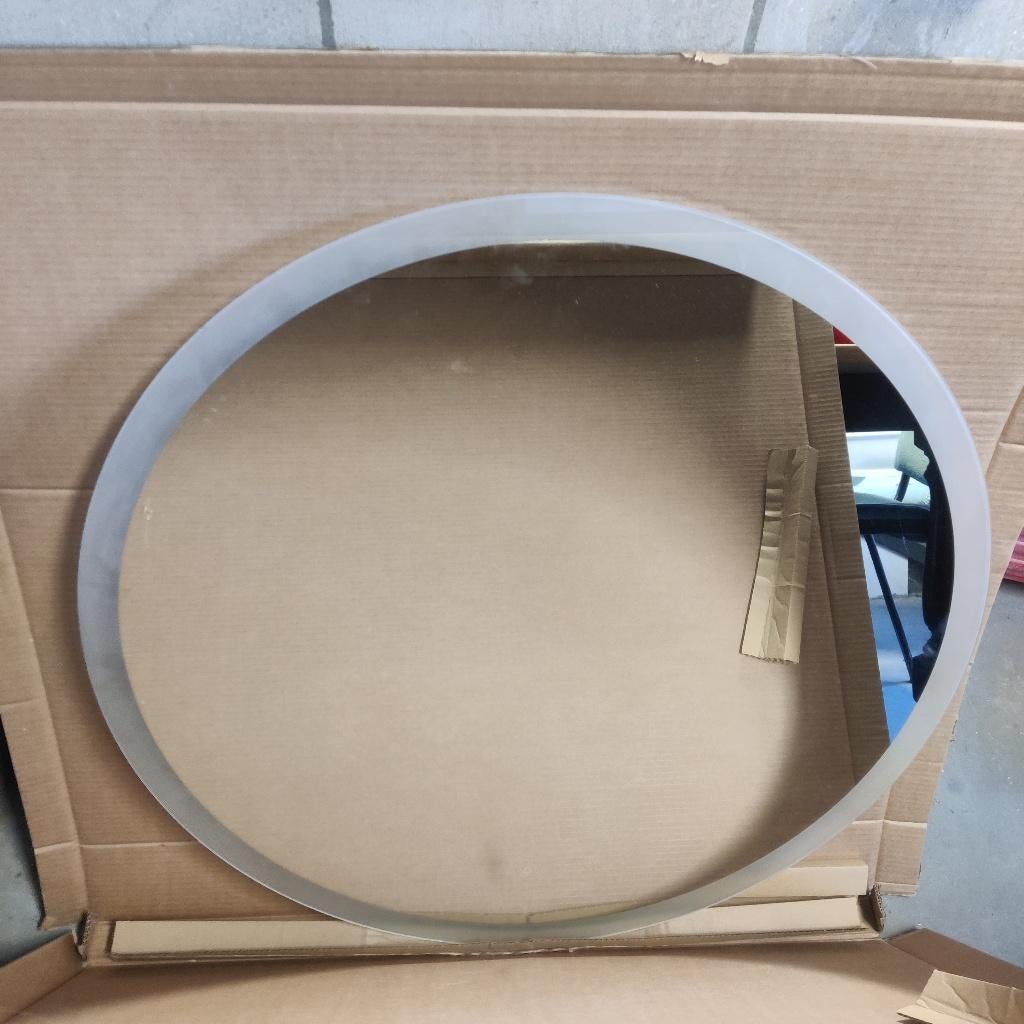 Nieuw verwarmde ronde Spiegel met verlichting, Ophalen, Rond, Nieuw, 75 tot 100 cm