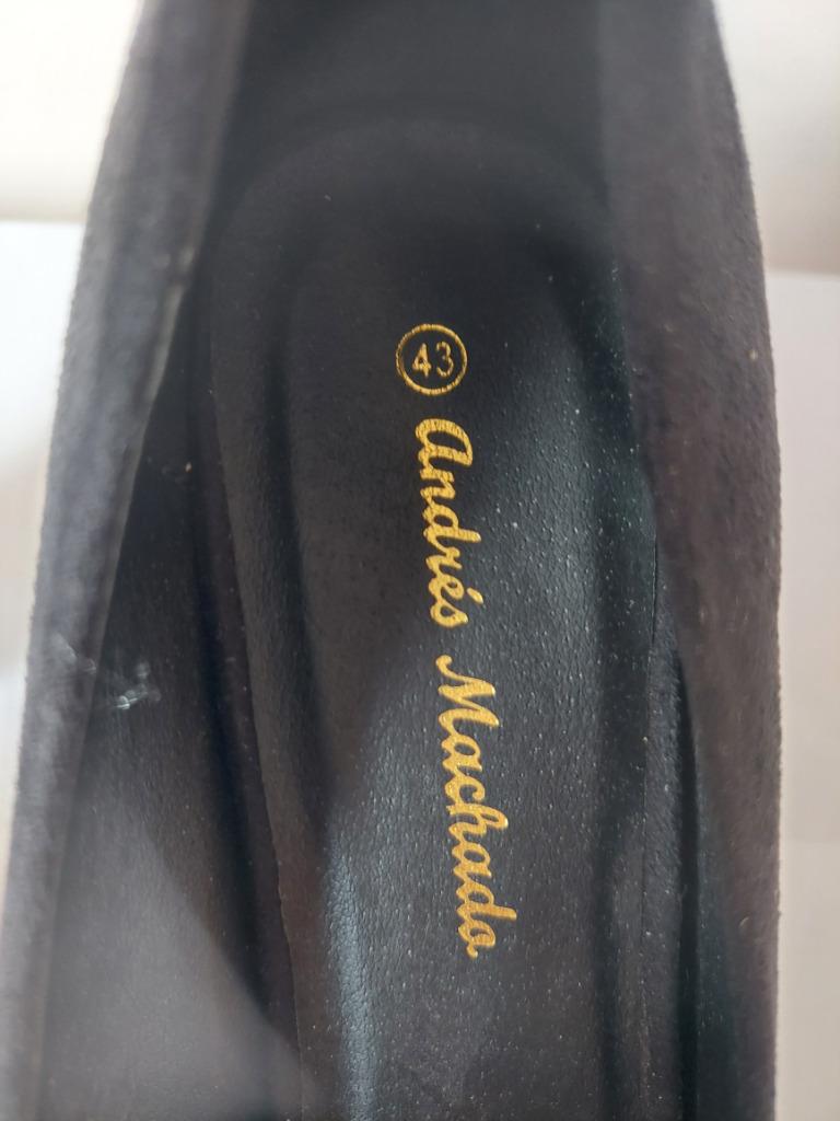 796B* ANDRES MACHADO mooie zwarte pumps (42/43), Kleding | Dames, Pumps, Verzenden, Zwart, Nieuw