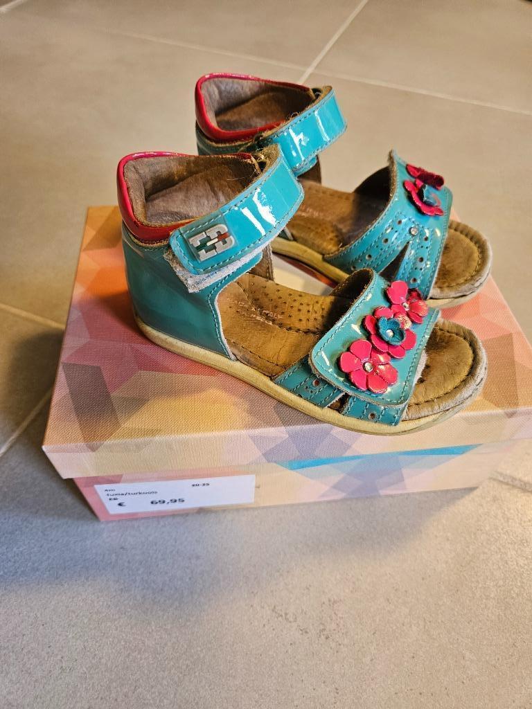 Sandalen fuxia/turkoois van EB maat 22, Gebruikt, Schoenen, EB Shoes, Verzenden