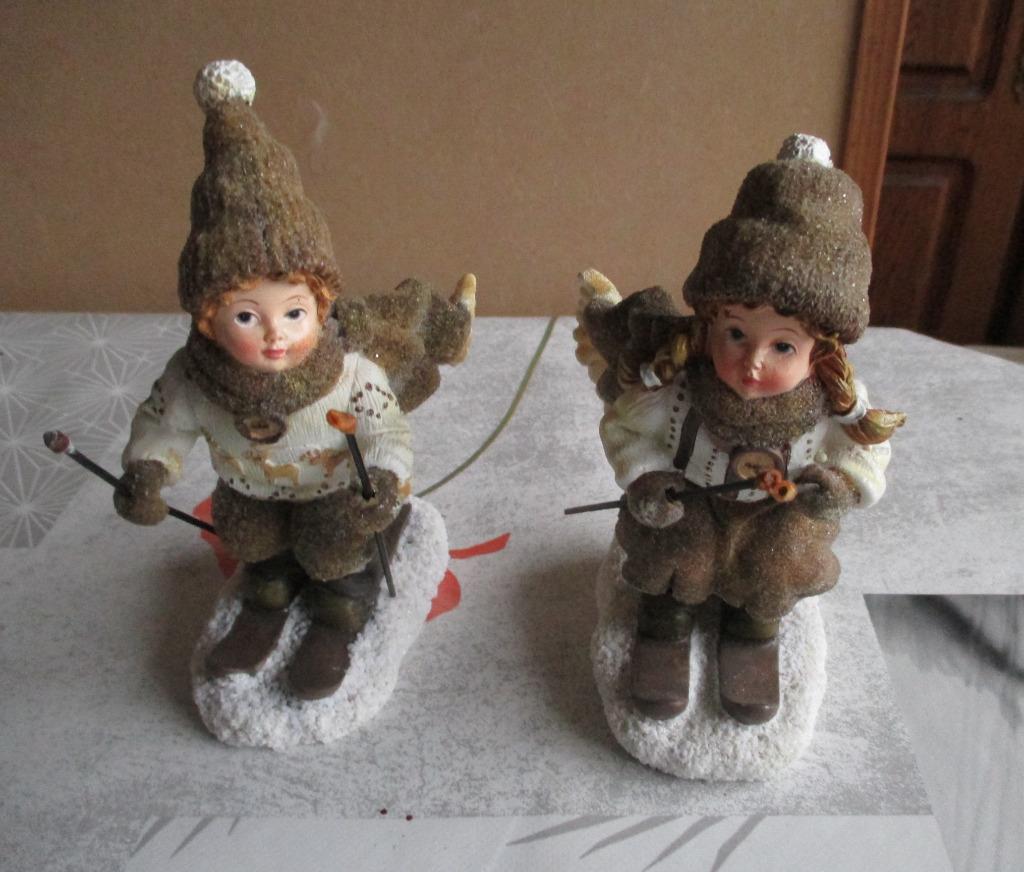 kerst 2 kindjes op ski, Enlèvement ou Envoi, Comme neuf