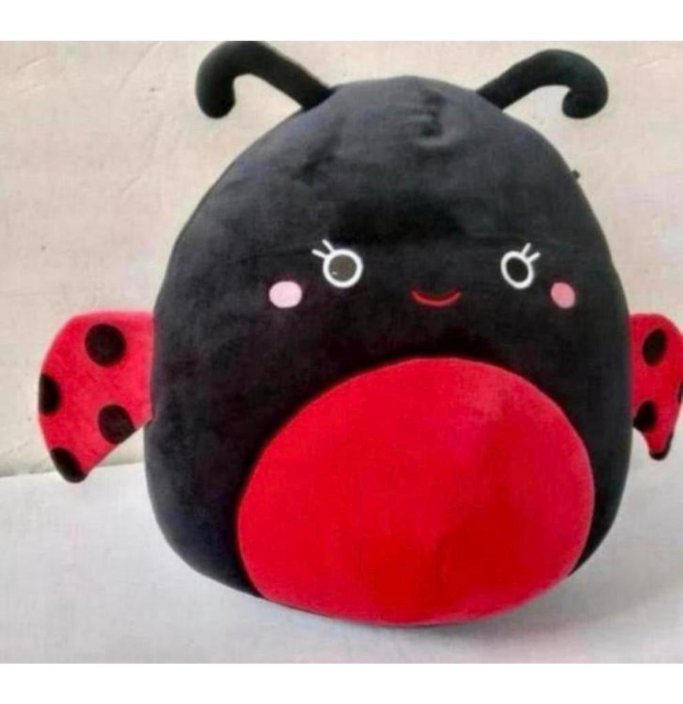 Peluche Squishmallow 10 » 27 cm - Trudy la coccinelle, Enlèvement ou Envoi, Comme neuf, Autres types
