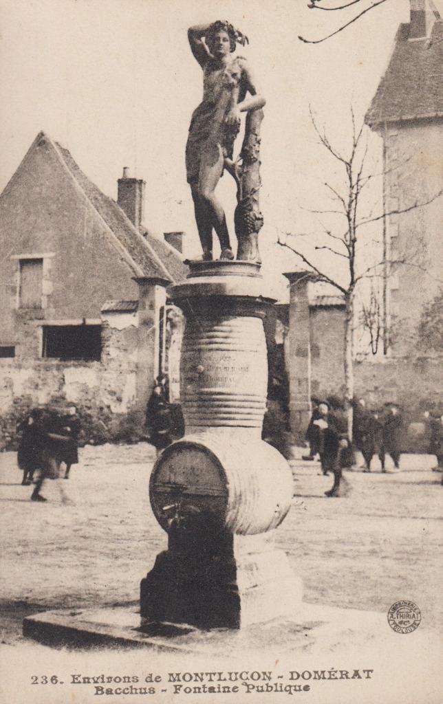 FRANCIA - Domerat - Bacchus : Fontaine Publique, Collections, Envoi, Non affranchie, France