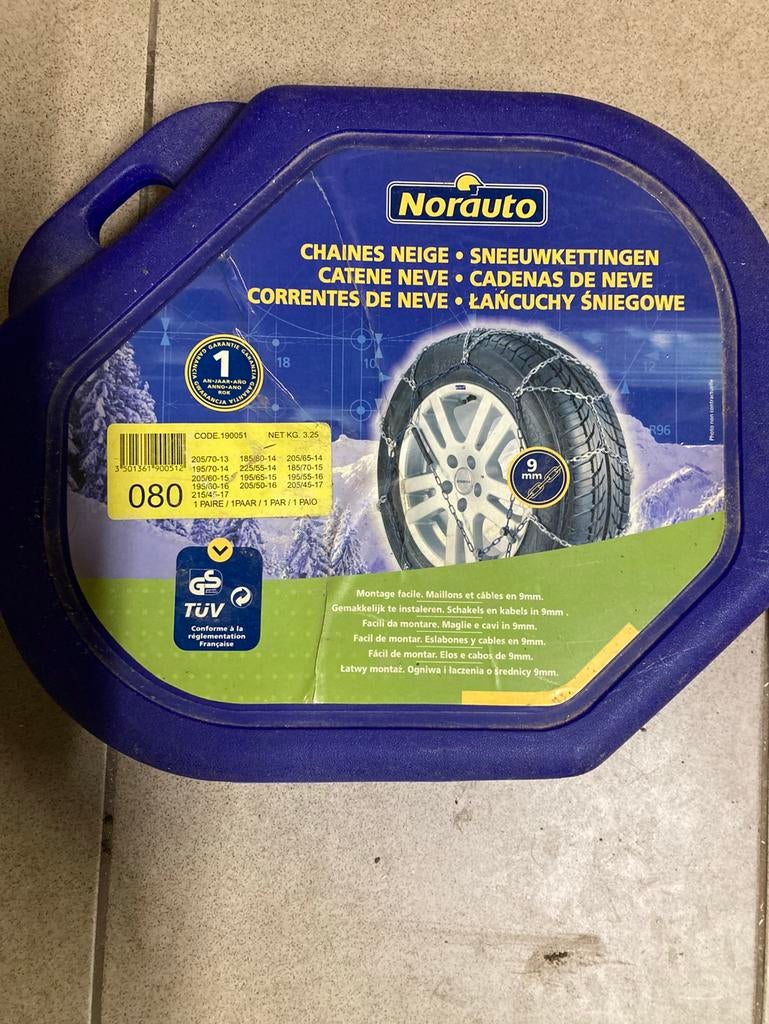 Norauto 080 sneeuwkettingen, Enlèvement, Utilisé
