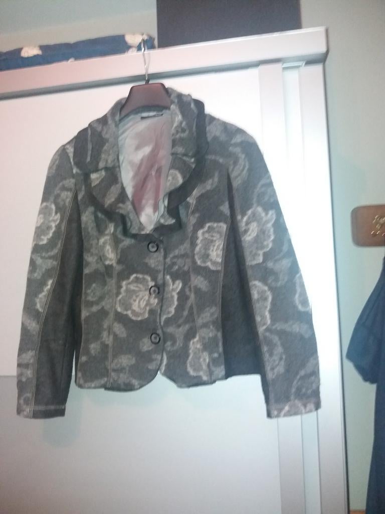 Nouvelle veste « GERRY WEBER », Gris, Enlèvement ou Envoi, Manteau, Taille 42/44 (L)