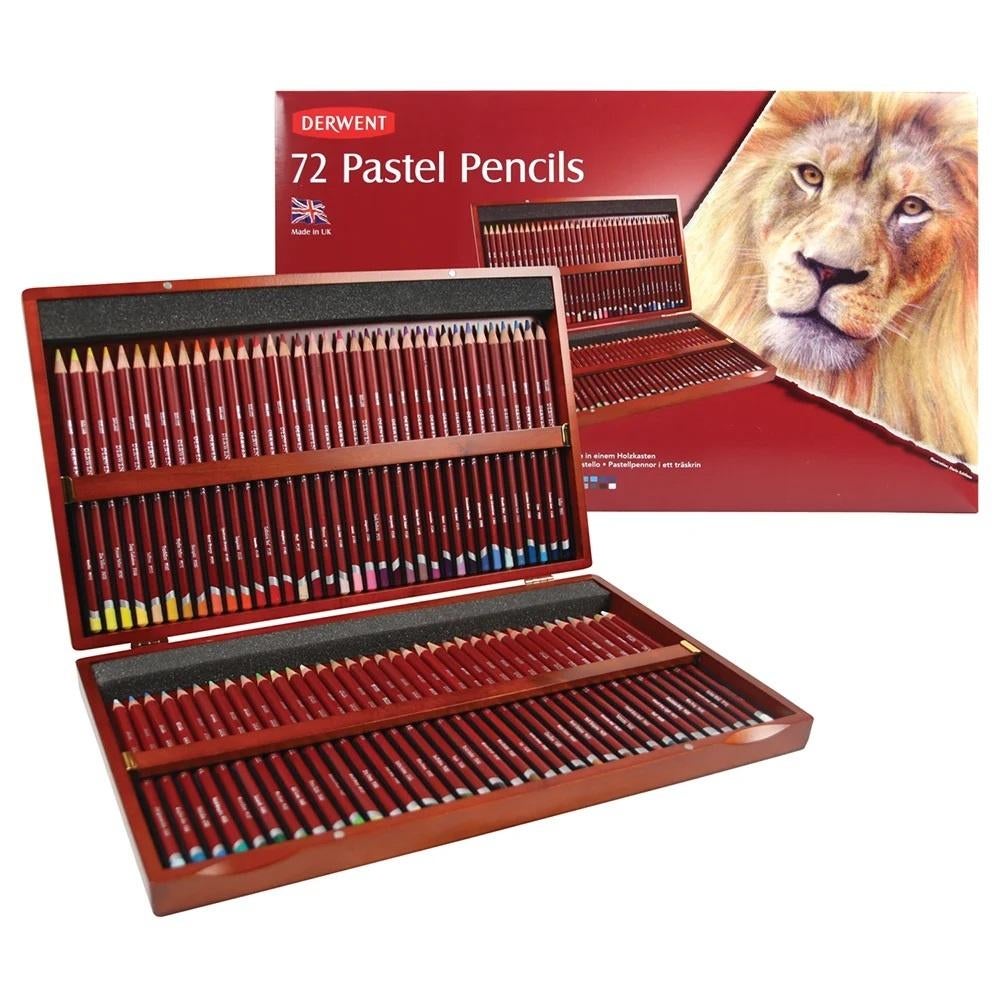 Derwent 72 crayons pastel dans coffret bois neuf, Hobby en Vrije tijd, Ophalen of Verzenden, Nieuw, Potlood of Stift