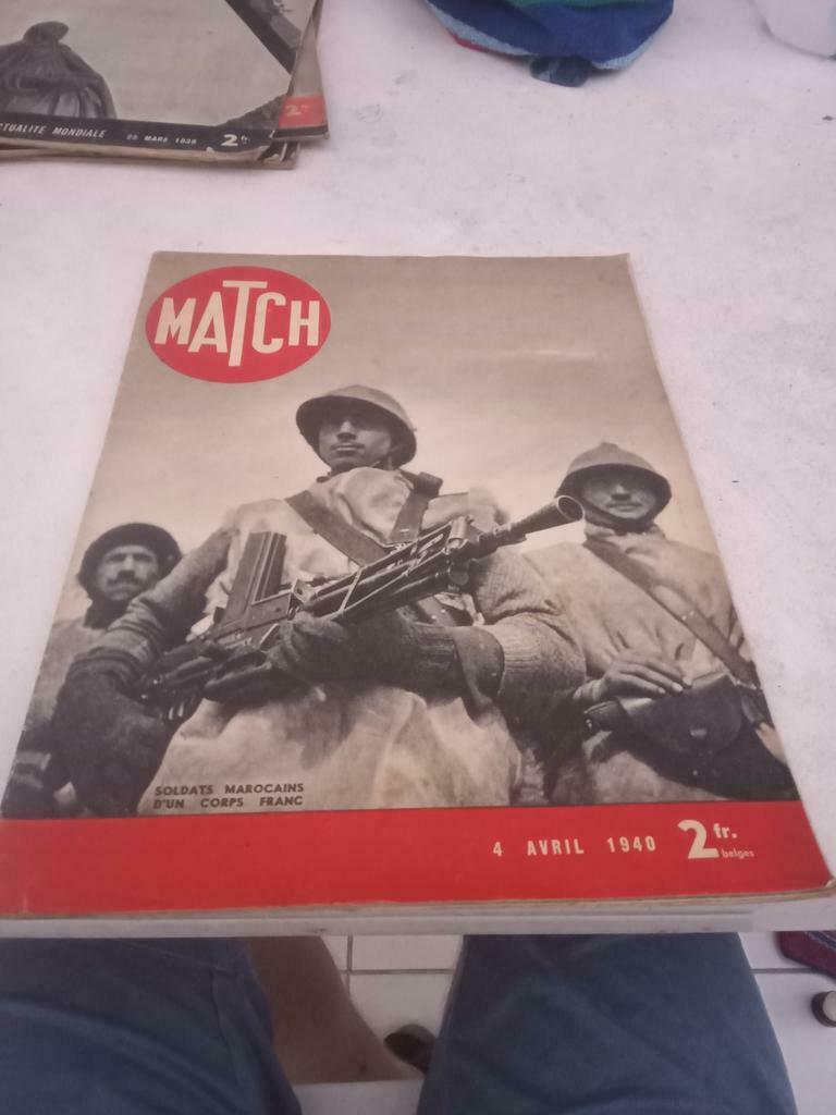 2ww Frans magazine match Frankrijk, Enlèvement ou Envoi