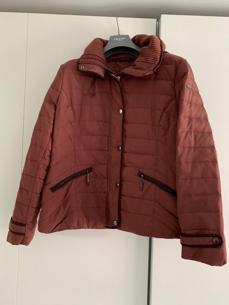 Bordeaux winterjas, Kleding | Dames, Jassen | Winter, Maat 42/44 (L), Ophalen of Verzenden, Zo goed als nieuw, Rood