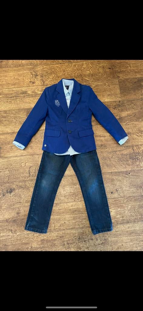 Communie Red & Blu kleding jongen maat 116 set, feest, Enlèvement, Garçon, Pantalon