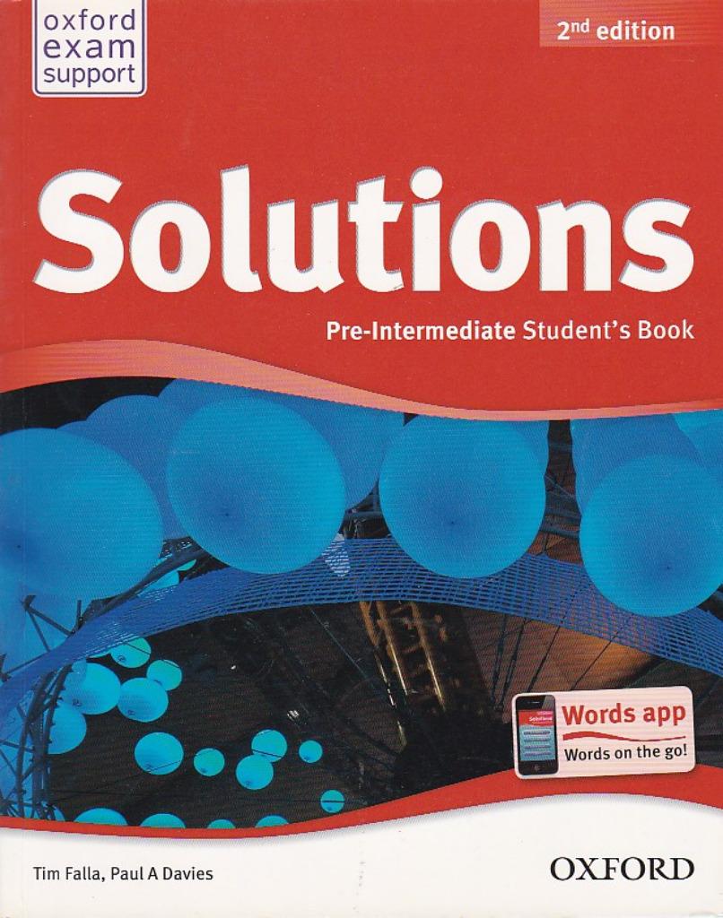 Solutions. Pre-Intermediate Student's Book. 2nd edition., Enlèvement ou Envoi, Anglais, Tim Falla, Comme neuf