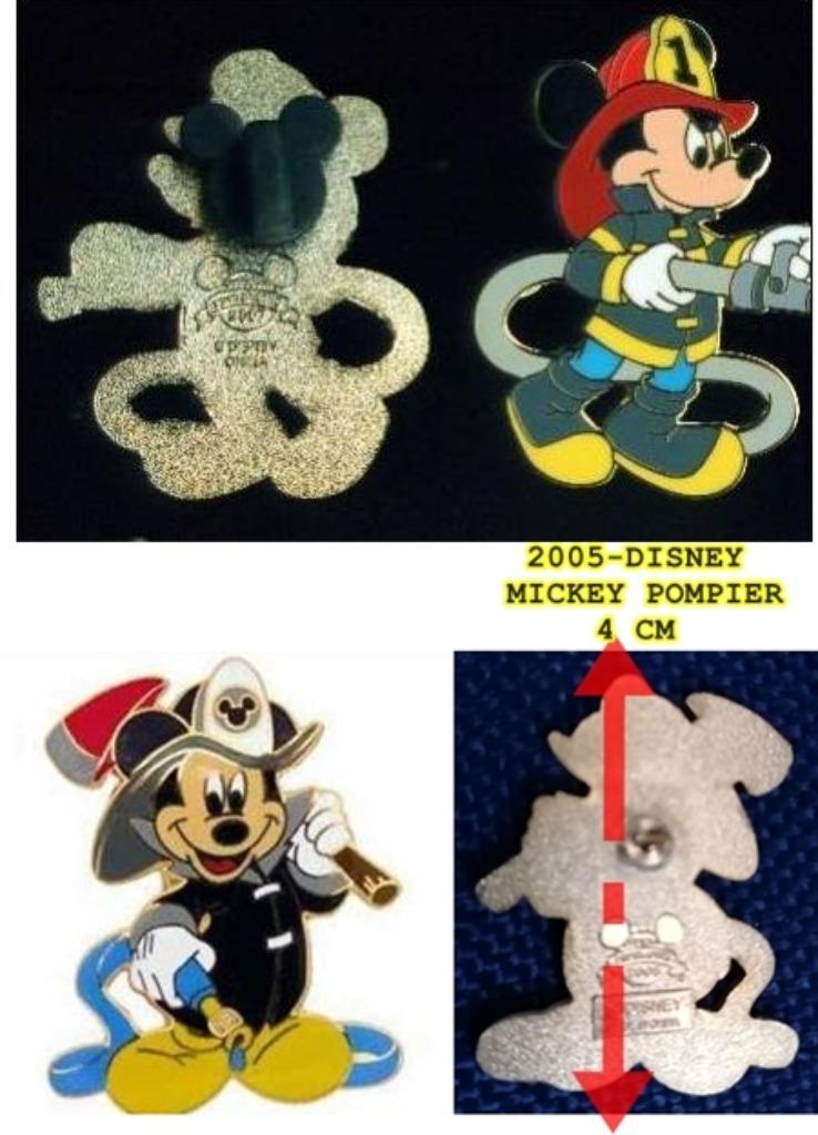 2 MICKEY Mouse Firefighter pompier Disney, Ophalen of Verzenden, Nieuw, Overige typen