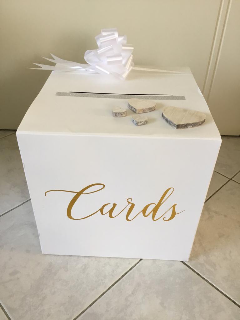 Boîte à enveloppes, boîte de mariage/de fête de mariage, Enlèvement, Comme neuf, Blanc