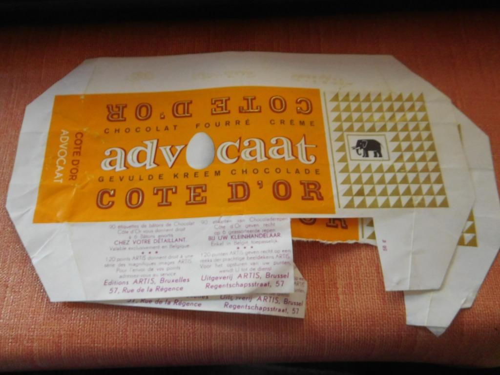1 emballage Côte d'Or Advocaat, Enlèvement ou Envoi, Utilisé, Emballage