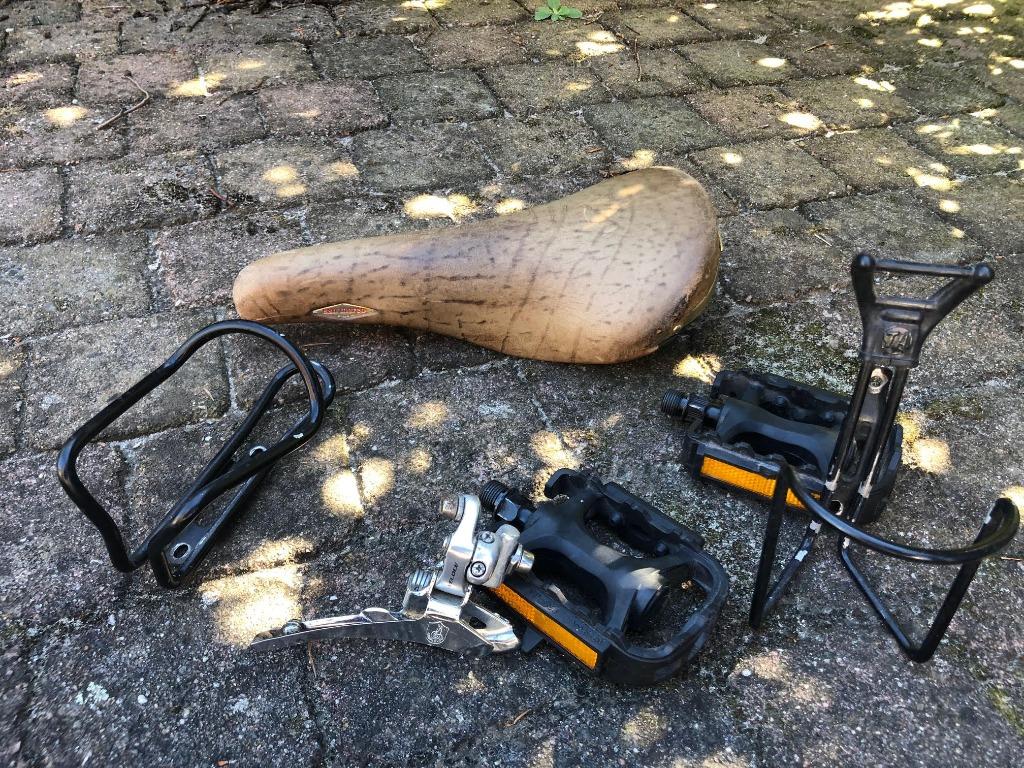 Fietsonderdelen, Fietsen en Brommers, Ophalen, Gebruikt, Zadel