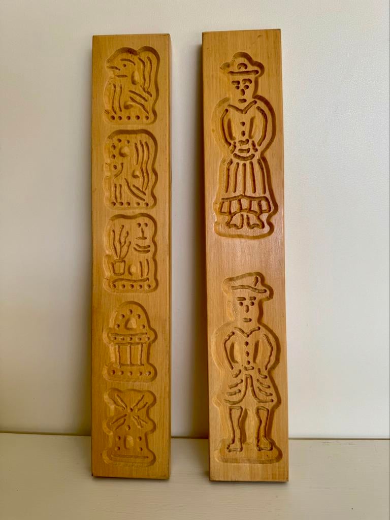 2 moules à spéculoos/moules à spéculoos en bois, Enlèvement