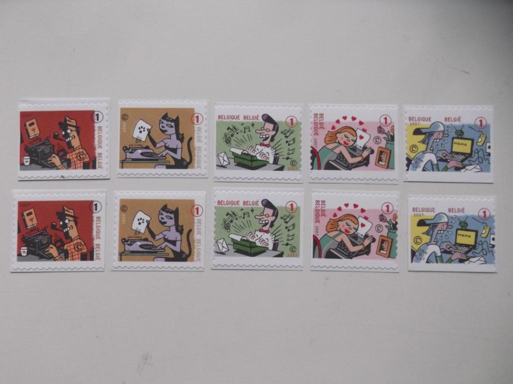 3715-3719 Les écrits restent - Wie schrijft die blijft MNH, Enlèvement ou Envoi, Non oblitéré, Timbre-poste