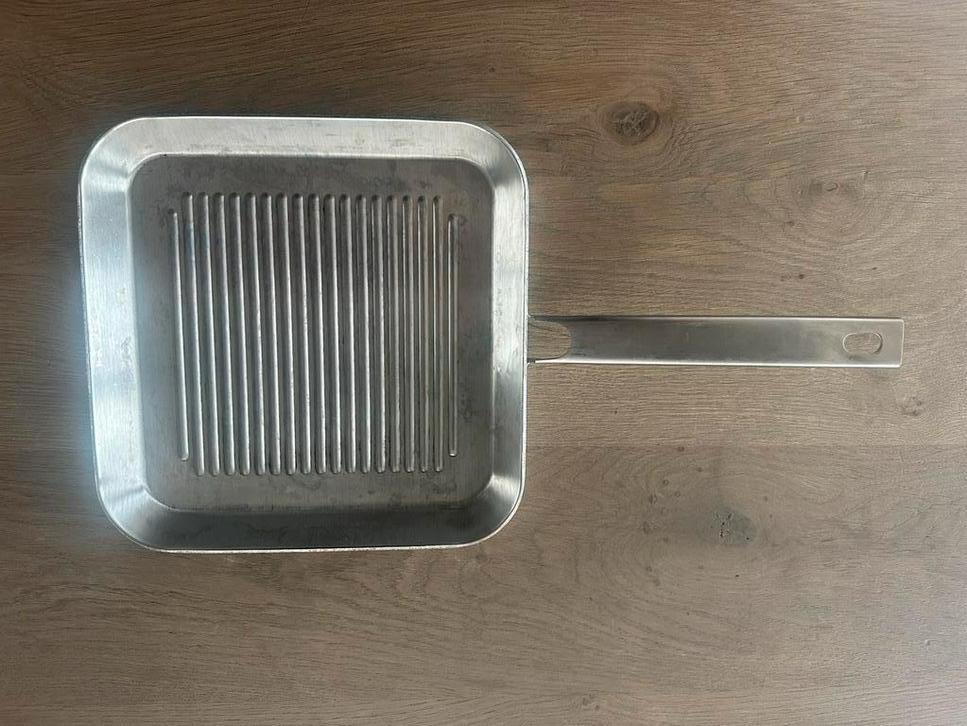 Demeyere grillpan, Huis en Inrichting, Keuken | Potten en Pannen, Zo goed als nieuw, Ophalen of Verzenden