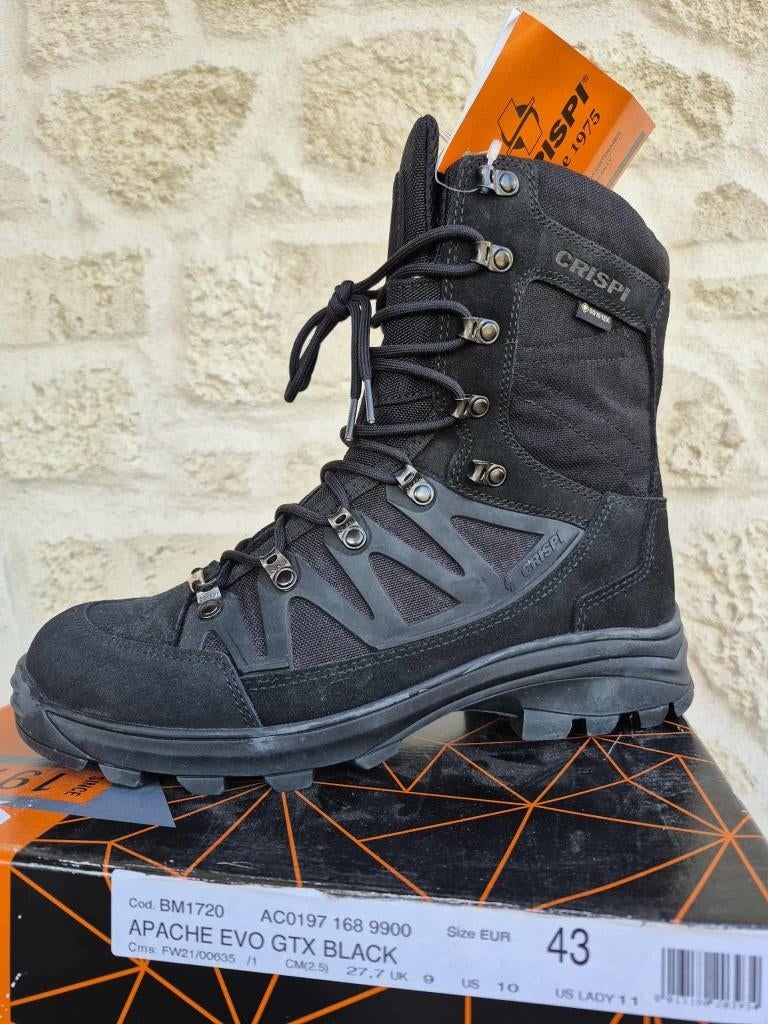 Nieuw Crispi Apache Evo GTX zwart maat 43, Verzenden, Zwart, Nieuw, Wandelschoenen